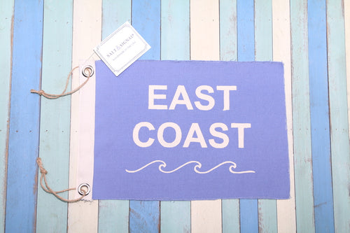 EAST COAST Vintage Inspired Canvas Flag