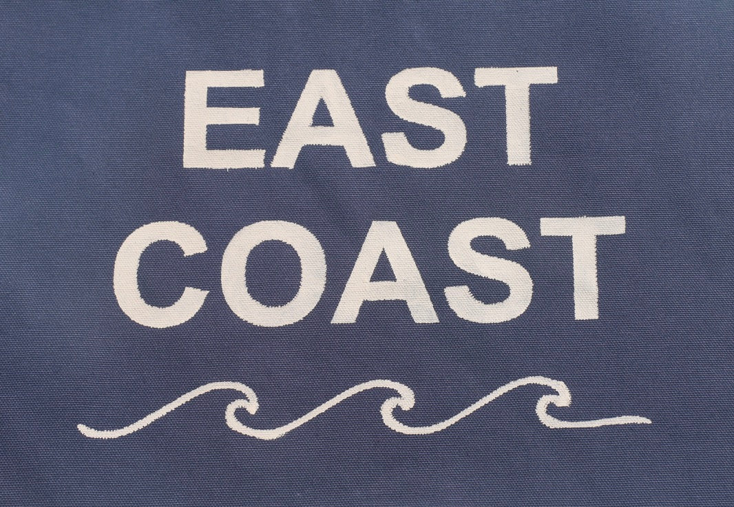 EAST COAST Vintage Inspired Canvas Flag